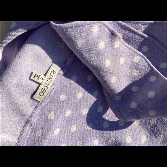 Ronny Kobo Purple Polka Dot Top NWOT - Picture 4 of 6